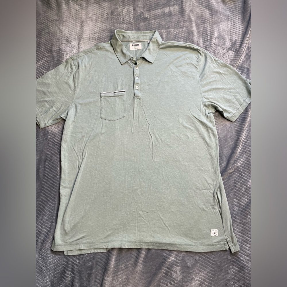 Mens Linksoul Luxury Cotton Light Sage Green Polo Shirt XXL